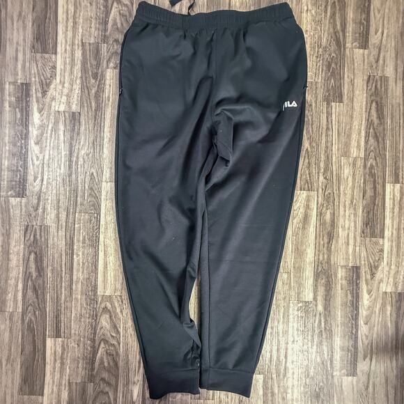 Fila Black Stretch Jogger Pants Men’s / Unisex (L) Athletic, Casual, Streetwear - Picture 1 of 7